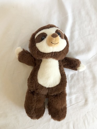 Peluche Fiesta Travel Tails Sloth 11" marrone bianco marrone orso morbido - Foto 6 di 6