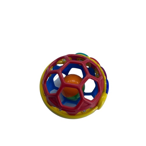 Caterpillar Baby Rattle Encased Ball Toy Multicolor 3.5" Tall Easy to Grip - Picture 5 of 6