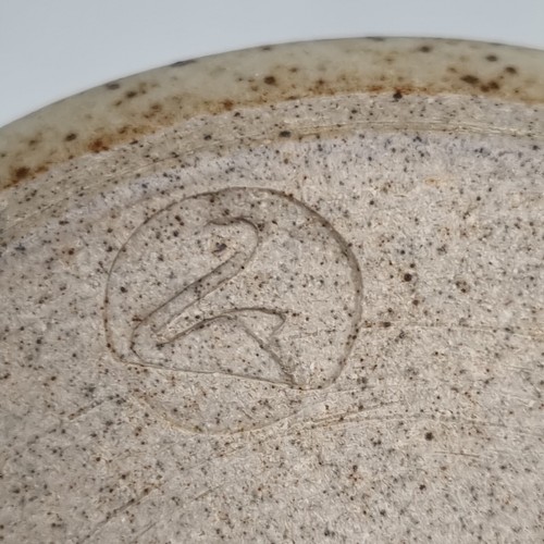 A John Jelfs Studio Pottery Banded Stoneware Vase, Swan Mark, Bourton on Water. - Picture 8 of 9