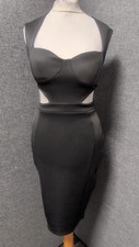 Boohoo Sweetheart Cut Out Side Bodycon Dress UK 10 LN052 JJ 03
