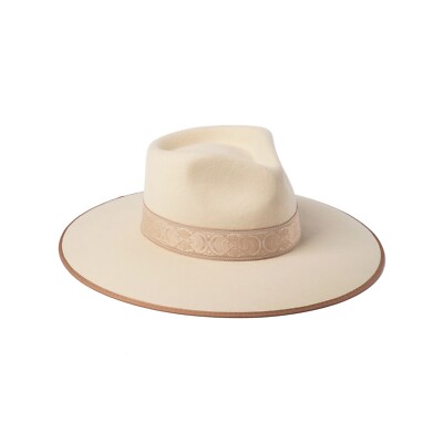 NWT Lack Of Color Ivory Rancher Hat Teak Rancher - Wool Felt Fedora Hat (Brown) | Lack of Color [US] main image 4