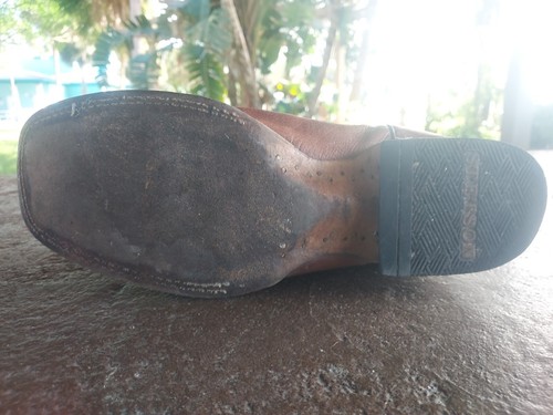 Stetson Mens Western Cowboy Boots 10D Square Toe Handcrafted Mexico Leather - Picture 13 of 13