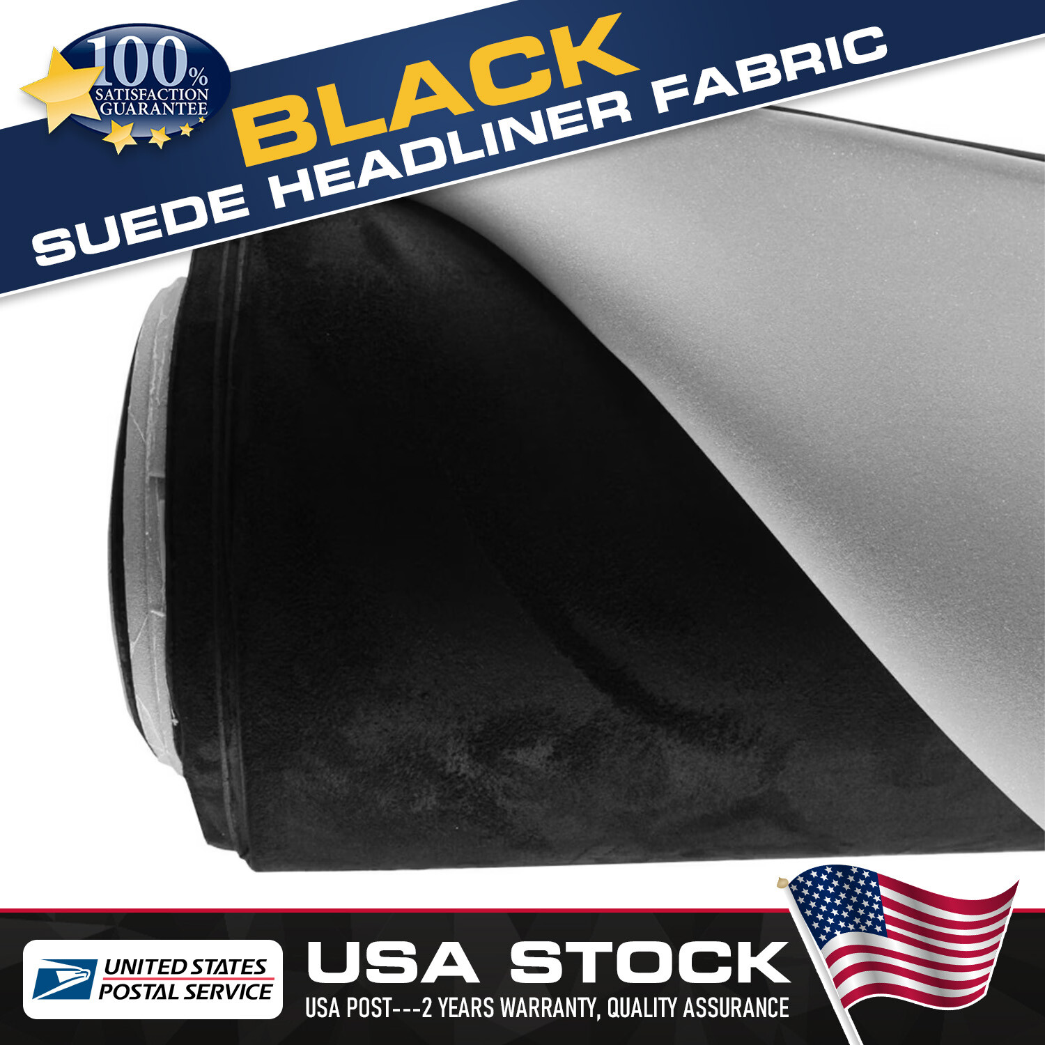 Auto Suede Headliner Fabric Foam Backed Easy Recover Car Roof Trunk Lining DIY