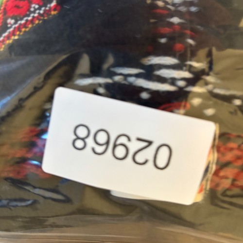 Vintage Norwegian Design Hand Made Wool Sweater Small Black Red White Nordic - Picture 8 of 8