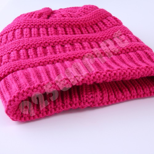 Gorra de esquí de invierno cola de caballo para mujer - Imagen 48 de 71