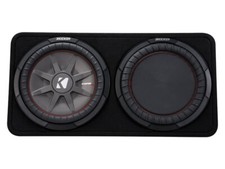 Kicker 43TCWRT122 CompR 12" Sub 500W RMS 2 Ohm Thin Subwoofer Enclosure - New