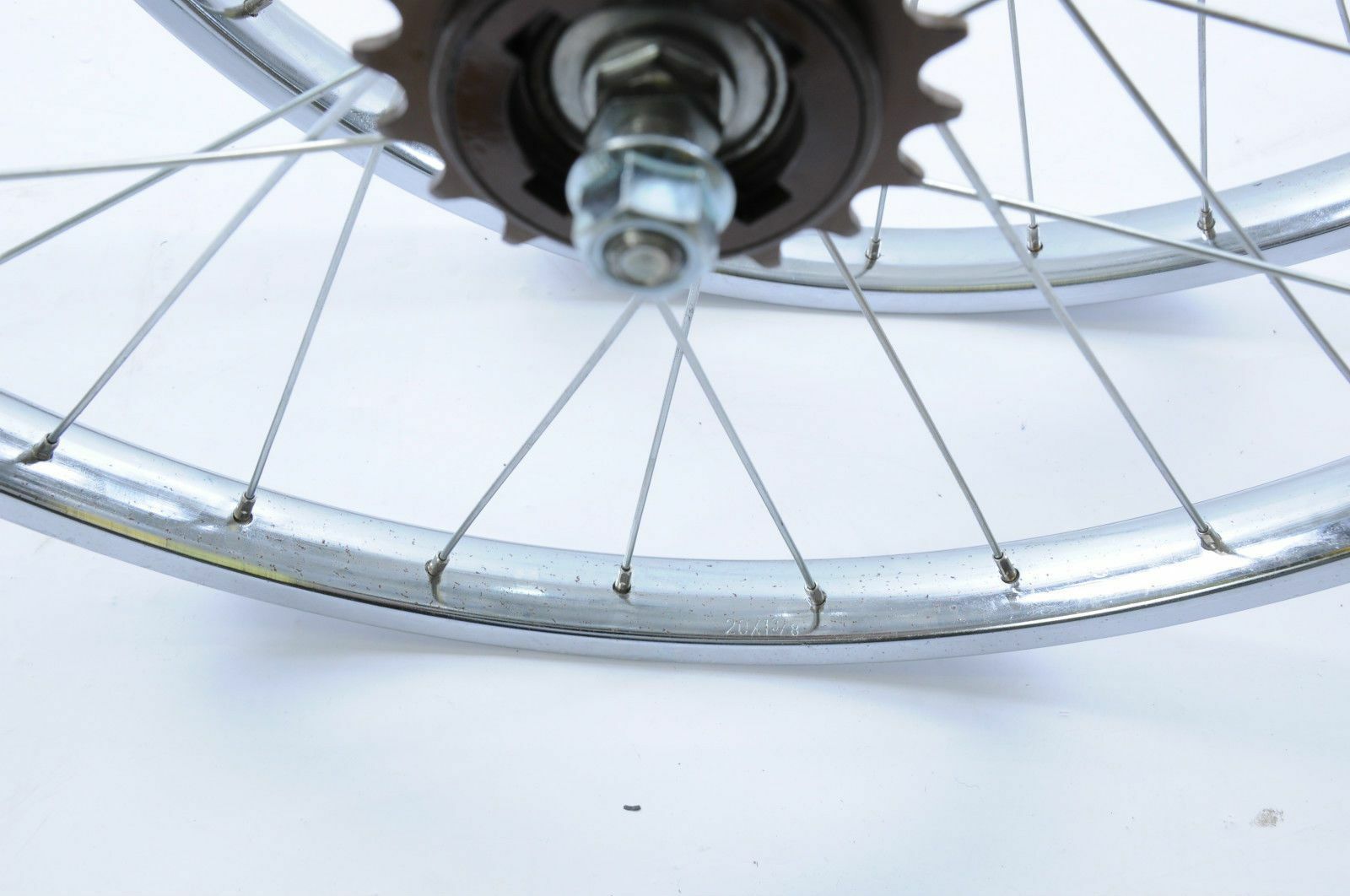 PAIR VINTAGE 20 x 1 3/8 WHEELS STEEL CHROME 70/80’s RALEIGH BSA TWENTY SHOPPER Natychmiastowa dostawa najnowszych prac