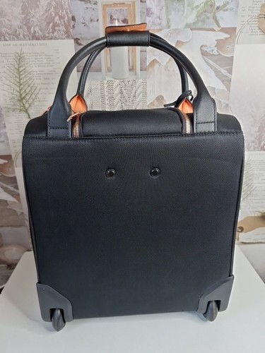 Ted Baker Amithia Business Laptop Black Travel Weekend Case on Wheels Bag VGC - Picture 4 of 8