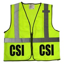 CSI safety vest, Crime Scene Investigation vest, High Visibility vest