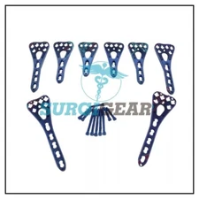 Medical Plate & Locking Screw Set (2.7mm, L/R, 2-4 Holes) 60 PCS