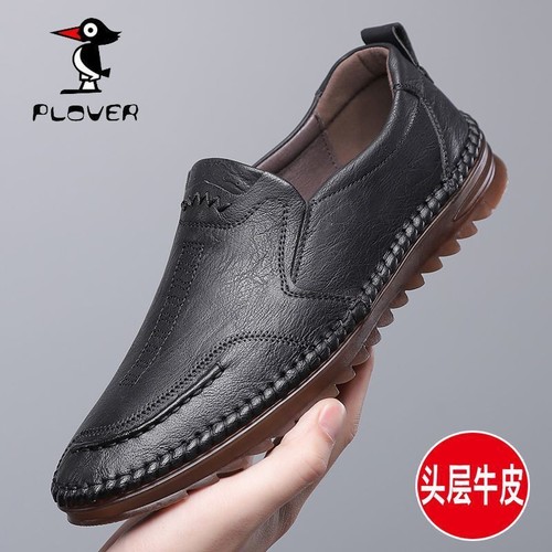 Spring Men's Shoes Leather Business Casual Leather Slip On Driving Oxfords Shoes - Picture 5 of 12