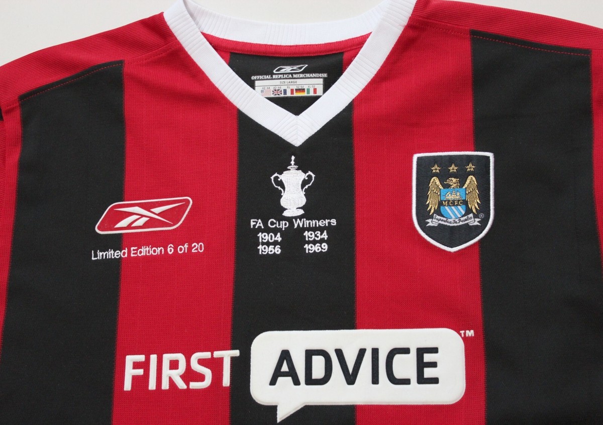 Manchester City 　0304 Away Jersey Rare 2003 - 2004 Limited Edition Manchester City Away