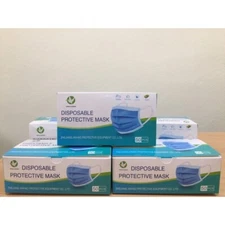 50 Pcs Face Mask Non Medical Surgical Dental Disposable 3ply Earloop Mouth Cover