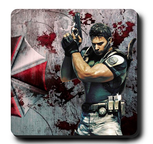 Resident Evil Untersetzer Charaktere - Biogefahr - Hartholz - Geschenk 2 3 4 5 6 7 Becher - Bild 2 von 17