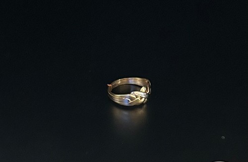 TURKISH 4-BAND 14 KT TRI-COLOR GOLD PUZZLE RING SIZE 7 1/2 AUTHENTIC NEW - Picture 7 of 9