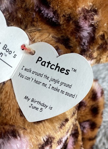 Ty Beanie Boo - PATCHES the Leopard 9" NEW MWMTs Silk Plush Stuffed Animal Toy - Picture 3 of 5