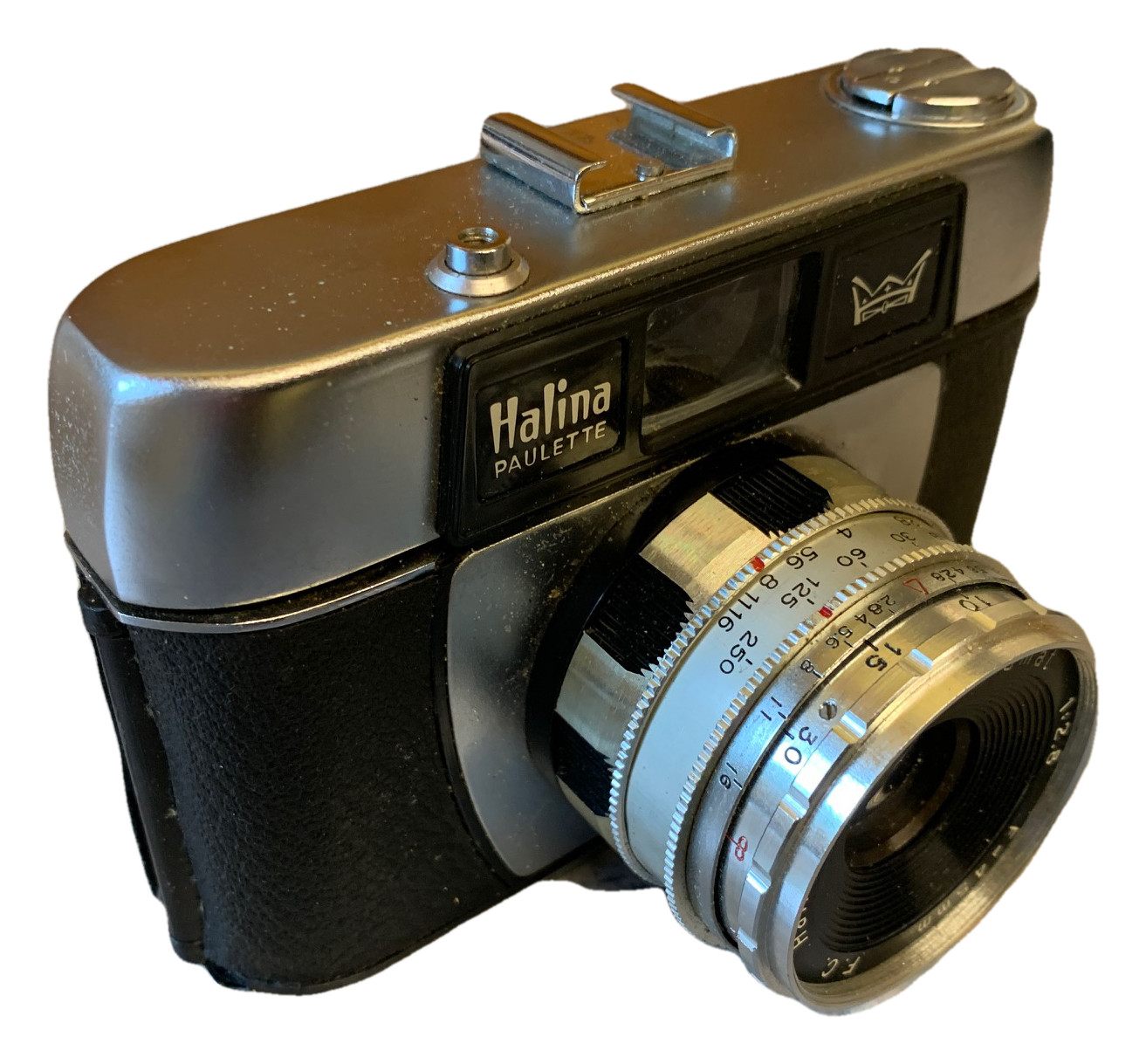 Vintage Halina Paulette Electric 35mm Film Camera With Original Case - Untested