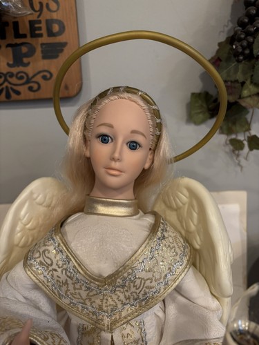 Vntg Holiday Creations 1995 Motionette Lighted Christmas Angel 23” Boxed RARE - Picture 9 of 24