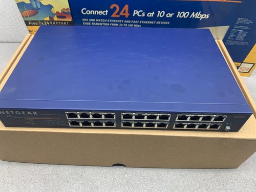 NEW IN BOX NETGEAR DUAL SPEED STACKABLE HUB DS524 - Picture 5 of 9