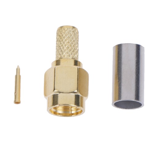 5pcs SMA Male Plug RF Coaxial Connector Crimp For RG58 RG142 RG400 LMR195.f8 - Zdjęcie 11 z 12