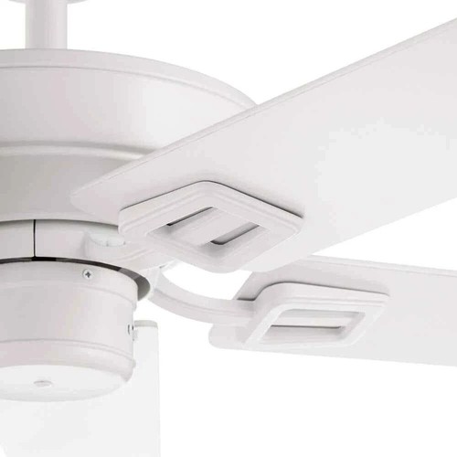 Hampton Bay Bayfield 52 in. Indoor Matte White Dry Rated Downrod Ceiling Fan NEW - Picture 4 of 17
