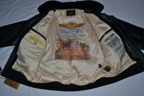 CHAQUETA DE VUELO DE CUERO SCHOTT NYC G1S G-1 NEGRA TODAS LAS TALLAS TOTALMENTE NUEVA AUTÉNTICA - Imagen 5 de 11