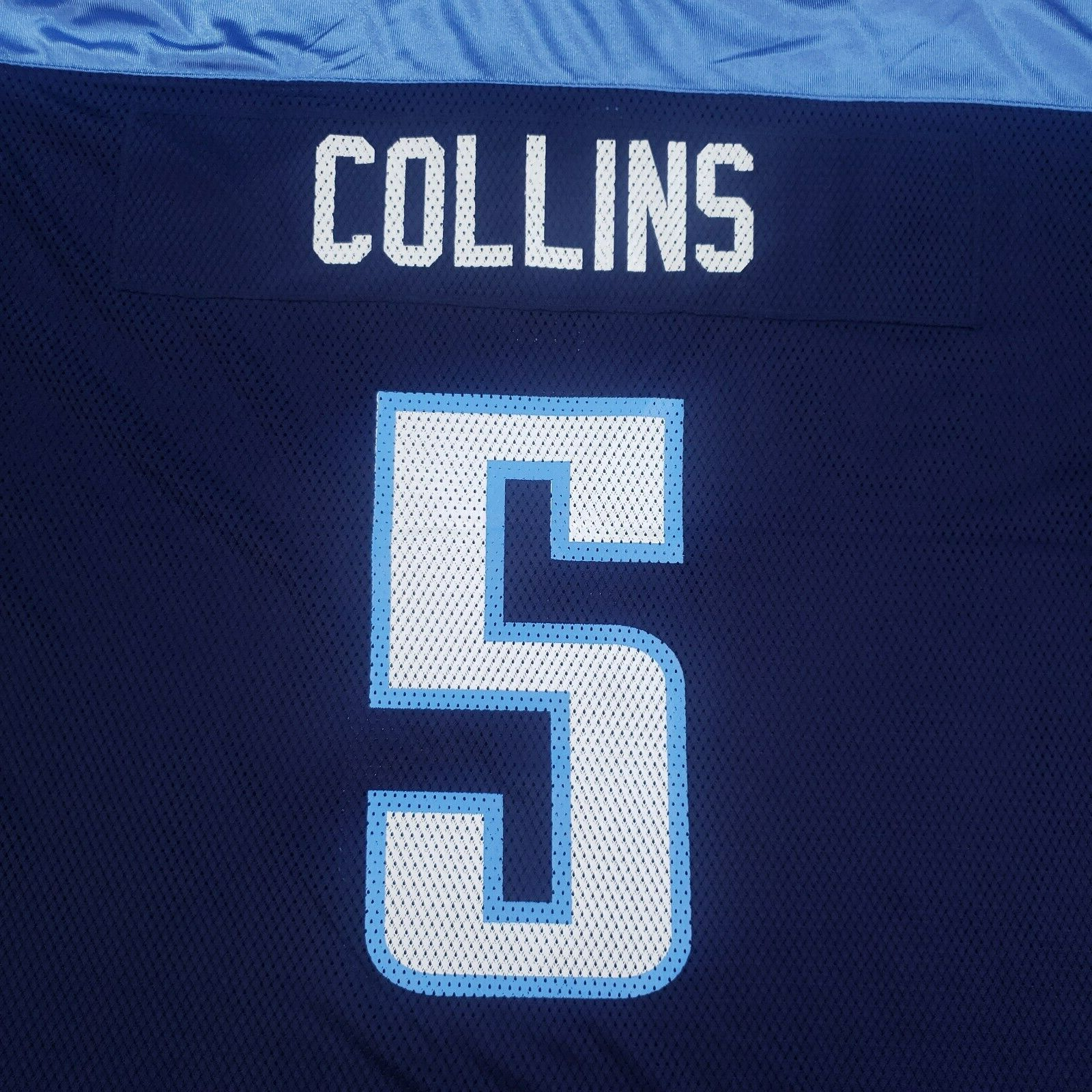 Kerry Collins Tennessee Titans Jersey Mens Size 2XL Blue #5 Mesh Football - Picture 11 of 12
