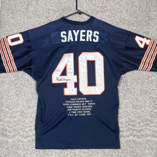 Mitchell & Ness Gale Sayers Chicago Bears Jersey Mens 52 XL Blue NFL Throwback - Picture 2 of 9