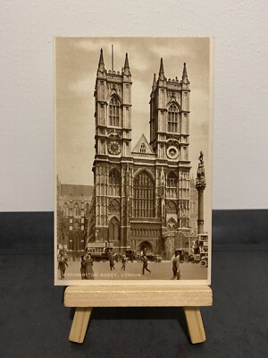 Vintage Postkarte Westminster Abbey, London, England, Kirche, Architektur