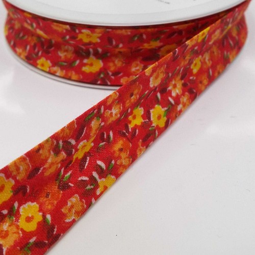 25mm Flower Bias Binding Cotton Floral Edge Trim 20 DESIGN BUY 1 2 4 Metres 034D - Picture 18 of 25