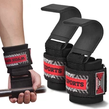 WYOX Weightlifting Wrist Hooks Lifting Straps Powerlifting Wrist Wraps Training