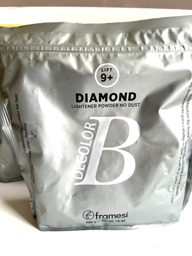 New FRAMESI DeColor B Diamond Powder Bleach Made in Italy 500g 18oz - Picture 2 of 7