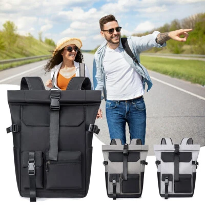 KVAYO Rucksack Rolltop Freizeitrucksack Reisetaschen Herren Damen Daypack Wasserdicht