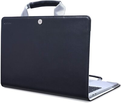 amCase Protective Leather Case / Cover / Shell / Bag for MacBook Pro 13'' (Black)