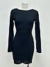 Ex Chainstore Scoop Back Wrap Front Ribbed Midi Dress Sizes 8 10 12 14 16 18 - Picture 25 of 27