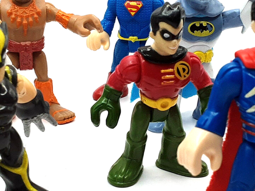 Menge 11 Imaginext Marvel DC Comics Hulk Superman Robin Wolverine & Verschiedenes - Bild 7 von 16
