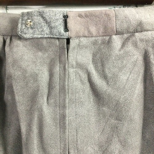 Falda de gamuza gris vintage años 90 talla mediana - Imagen 4 de 6