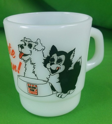 Vintage Golden Sun Feeds Complete Nutrition Dog Cat Pet Food Coffee Mug cup - Picture 2 of 5