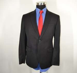 Bar-III-38S-Slim-Fit-Sport-Coat-Blazer-Suit-Jacket-Black-Wool