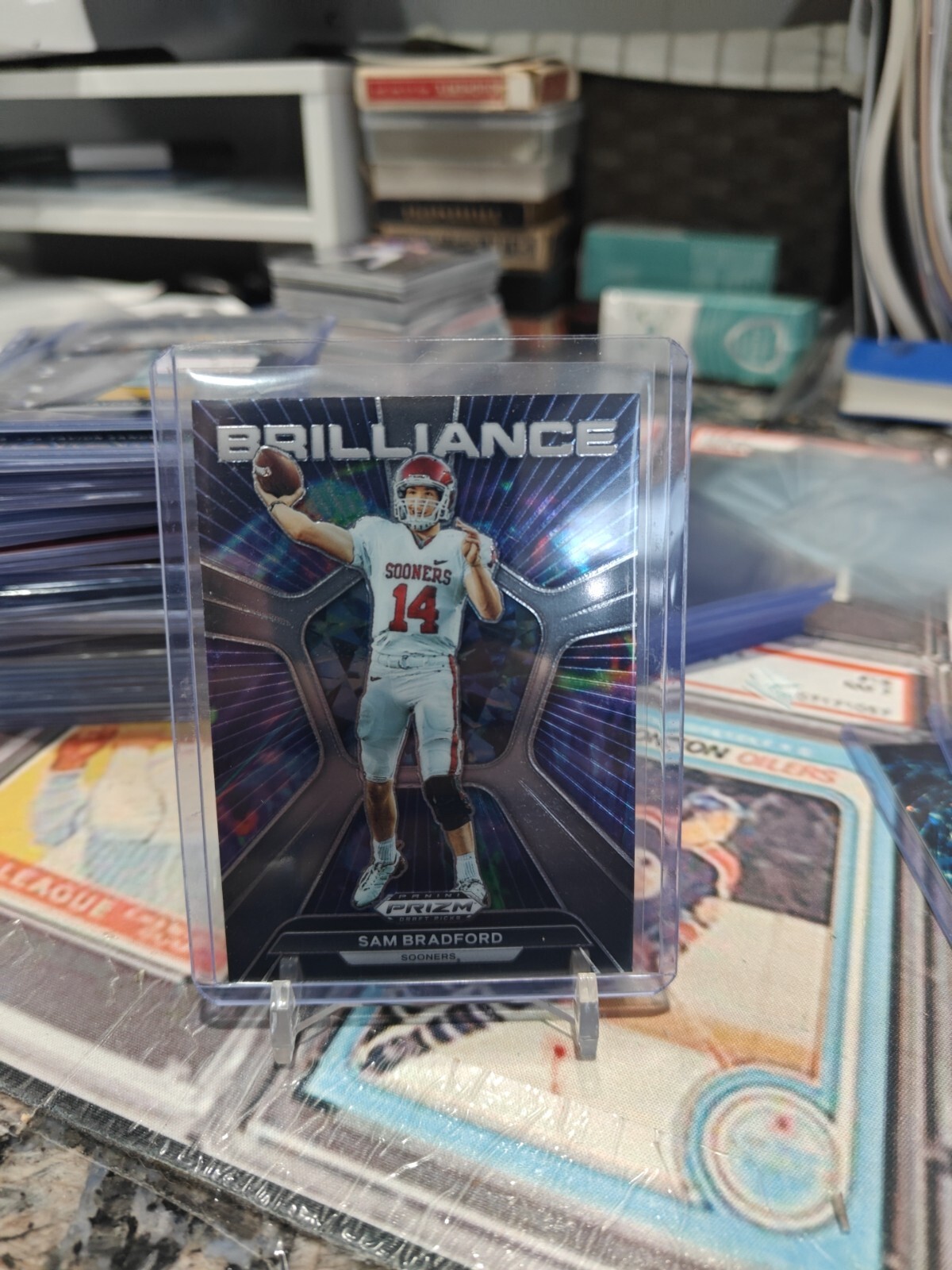 Sam Bradford 2024 Panini Prizm Draft BRILLIANCE INSERT Card BR-SB SOONERS