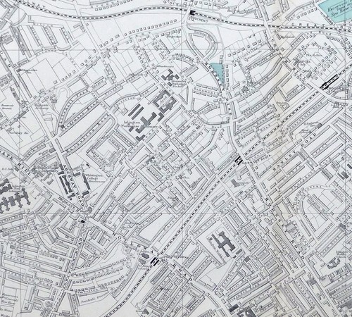 LONDON - FINSBURY PARK, ARCHWAY, CROUCH END - Original Antique Map - Bacon 1909. - Picture 2 of 4
