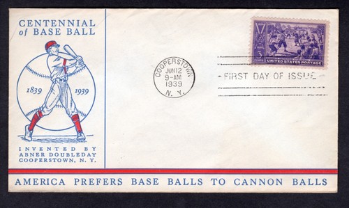 1939 Baseball Centennial ~ FDC ~ Cachet Collection ~ Cooperstown, NY Issues! - Picture 12 of 18
