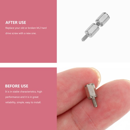 2 Pack Sechskantschrauben Befestigungsmaterial Für Abstandshalter - Bild 11 von 12