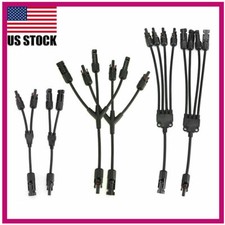 Solar Panel Y Branch Cable Connection Waterproof Adapter Connector Extension