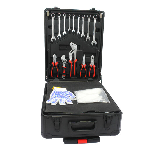 Trolley Case Tool Set,Hand Tool Box w/4 Layers of Toolset&Wheels for Auto Repair - Picture 46 of 46