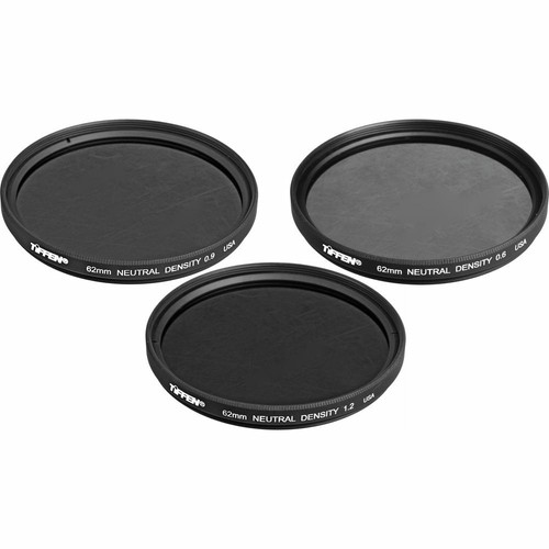 Tiffen 62mm Digital ND Filter Kit Neutral Density 0.6, 0.9, 1.2 MFR #62NDK3 - Picture 2 of 9