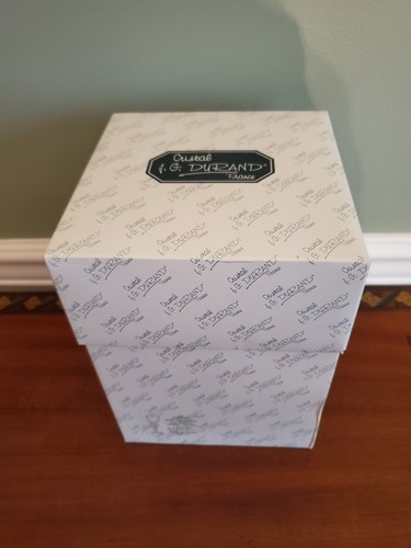 J.G. DURAND 24% LEAD CRYSTAL "LARA" 8 1/2 OZ WINE GLASSES SET OF4- IOB - Picture 7 of 7
