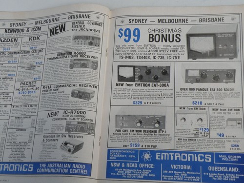 OZ HAM MAG *AMATEUR RADIO ACTION* NOV. 1986 YAESU FT-767GX RIG FIRST REVIEW, ETC - Zdjęcie 12 z 16