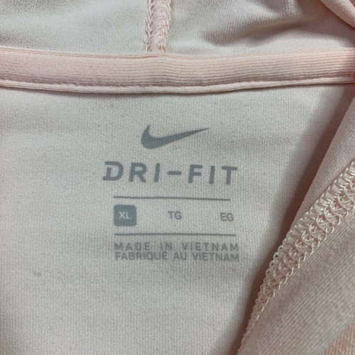 Womens Dri-fit Peach Pullover Hoodie Shirt Cropped Size XL New NWT Kangaroo - Picture 4 of 5