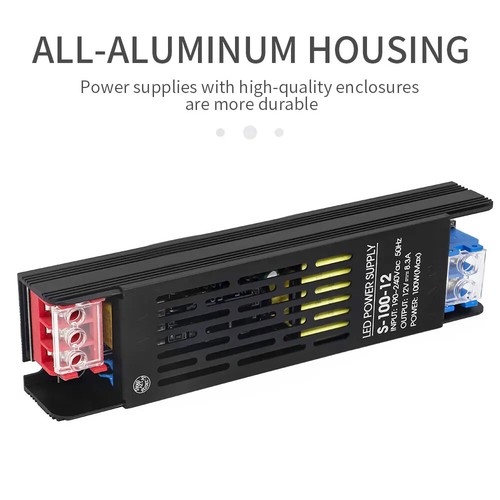 LED Netzteil ACtoDC12VTransformer100W Super Thin Adapter Converter für Strip - Bild 4 von 6
